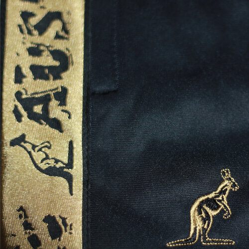 Australian Australian Broek met gouden bies (Zwart) - Scratch Collection