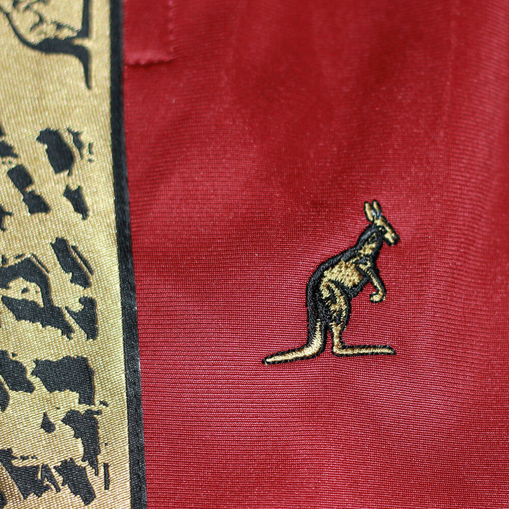Australian Australian Broek met gouden bies (Bordeaux) - Scratch Collection