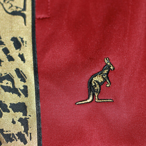 Australian Australian Broek met gouden bies (Bordeaux) - Scratch Collection