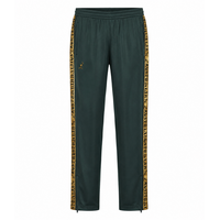 Australian Slim Fit Hose mit Gold Paspeln (Woods Green)