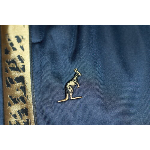 Australian Australian Slim Fit Broek met gouden bies (Navy) - Scratch Collection Australian Australian Slim Fit Broek met gouden bies (Navy) - Scratch Collection