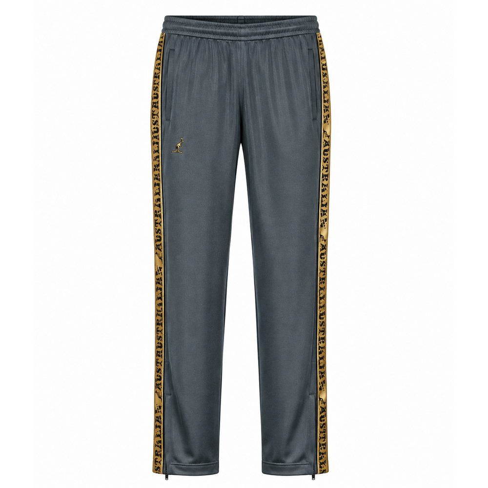 Australian Australian Slim Fit Broek met gouden bies (Titanium Grey) - Scratch Collection Australian Australian Slim Fit Broek met gouden bies (Titanium Grey) - Scratch Collection