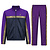 Australian Australian Acetaat Trainingspak met gouden bies 'Scratch' (Violet) Australian Australian Acetaat Trainingspak met gouden bies 'Scratch' (Violet)