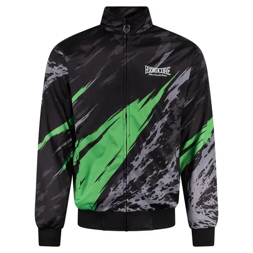 100% Hardcore 100% Hardcore x Gabberwear Trainingspak 'Massacre' Zwart/Neon Groen