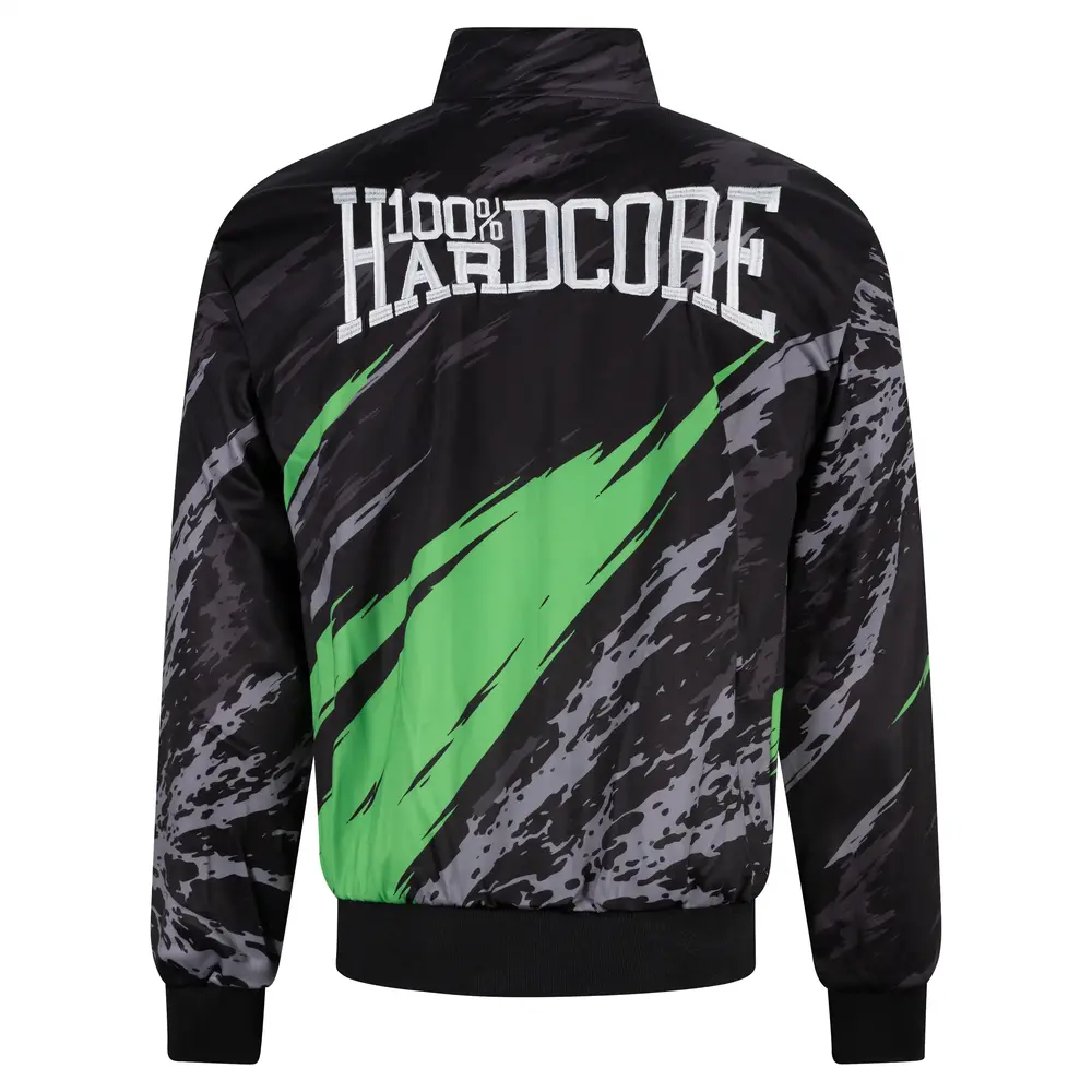 100% Hardcore 100% Hardcore x Gabberwear Trainingspak 'Massacre' Zwart/Neon Groen