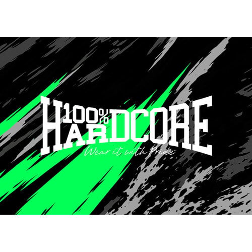 100% Hardcore 100% Hardcore x Gabberwear Trainingspak 'Massacre' Zwart/Neon Groen