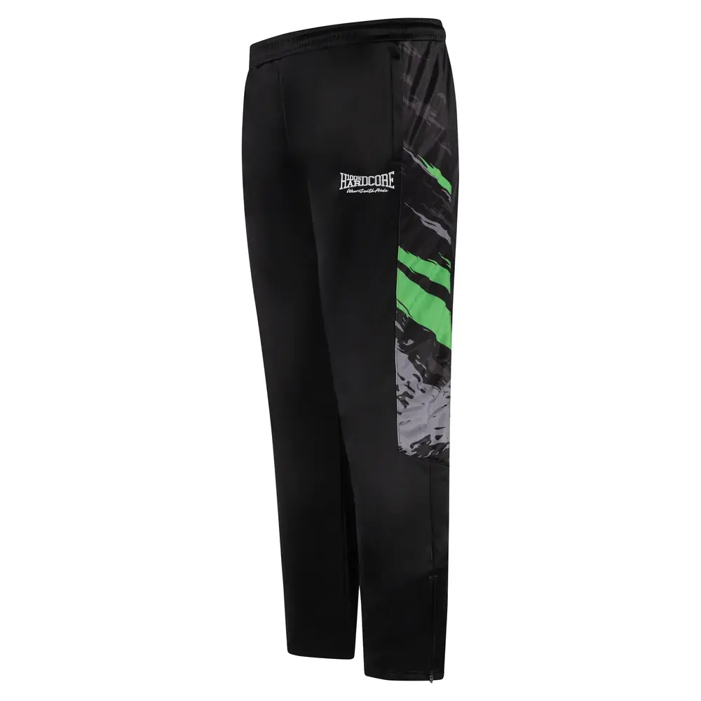 100% Hardcore 100% Hardcore x Gabberwear Trainingspak 'Massacre' Zwart/Neon Groen