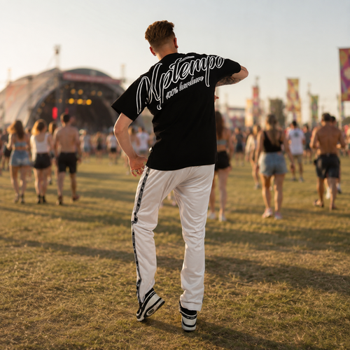 Uptempo Uptempo Oversized T-shirt 'Signature' Black/White Uptempo Uptempo Oversized T-shirt 'Signature' Black/White
