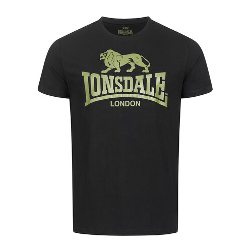 Lonsdale Lonsdale T-Shirt 'Logo' (Black/Olive) Lonsdale Lonsdale T-Shirt 'Logo' (Black/Olive)