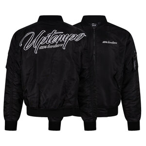 Uptempo Uptempo Bomber Jacket 'Signature' Black/White Uptempo Uptempo Bomber Jacket 'Signature' Black/White