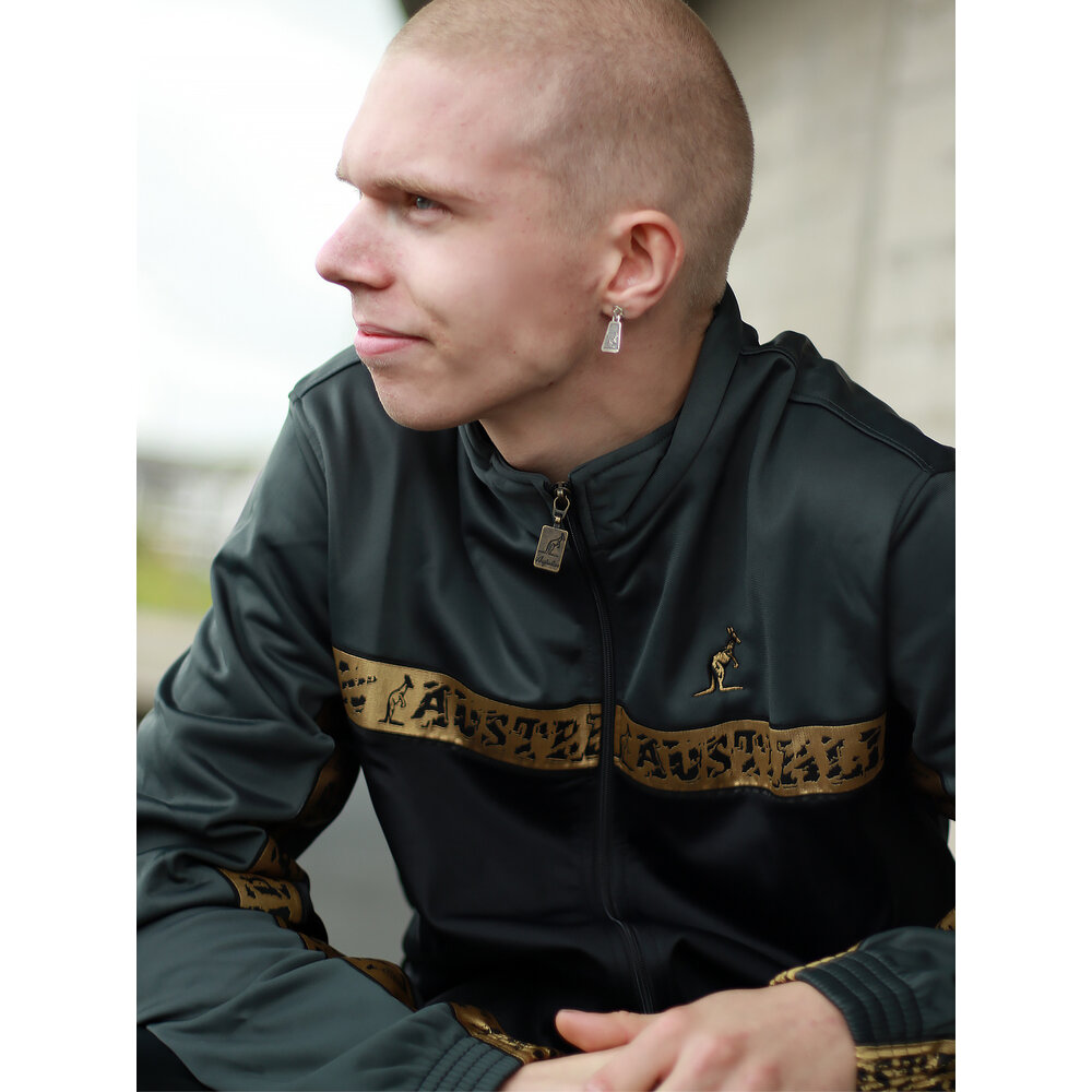 Australian Australian Duo Jacke mit goldenen Paspeln (Woods Green) - Scratch Collection Australian Australian Duo Jacke mit goldenen Paspeln (Woods Green) - Scratch Collection