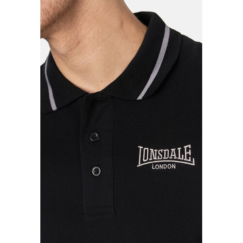 Lonsdale Lonsdale Slim Fit Polo 'Causton' Zwart