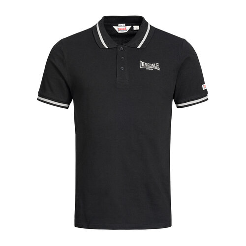 Lonsdale Lonsdale Slim Fit Polo 'Causton' Zwart