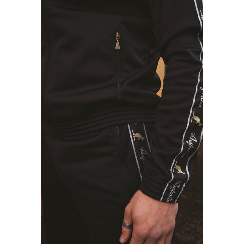 Australian Australian Slim Fit Big Logo Jacke mit Schwarzem Seitenstreifen 3.0 (Black)