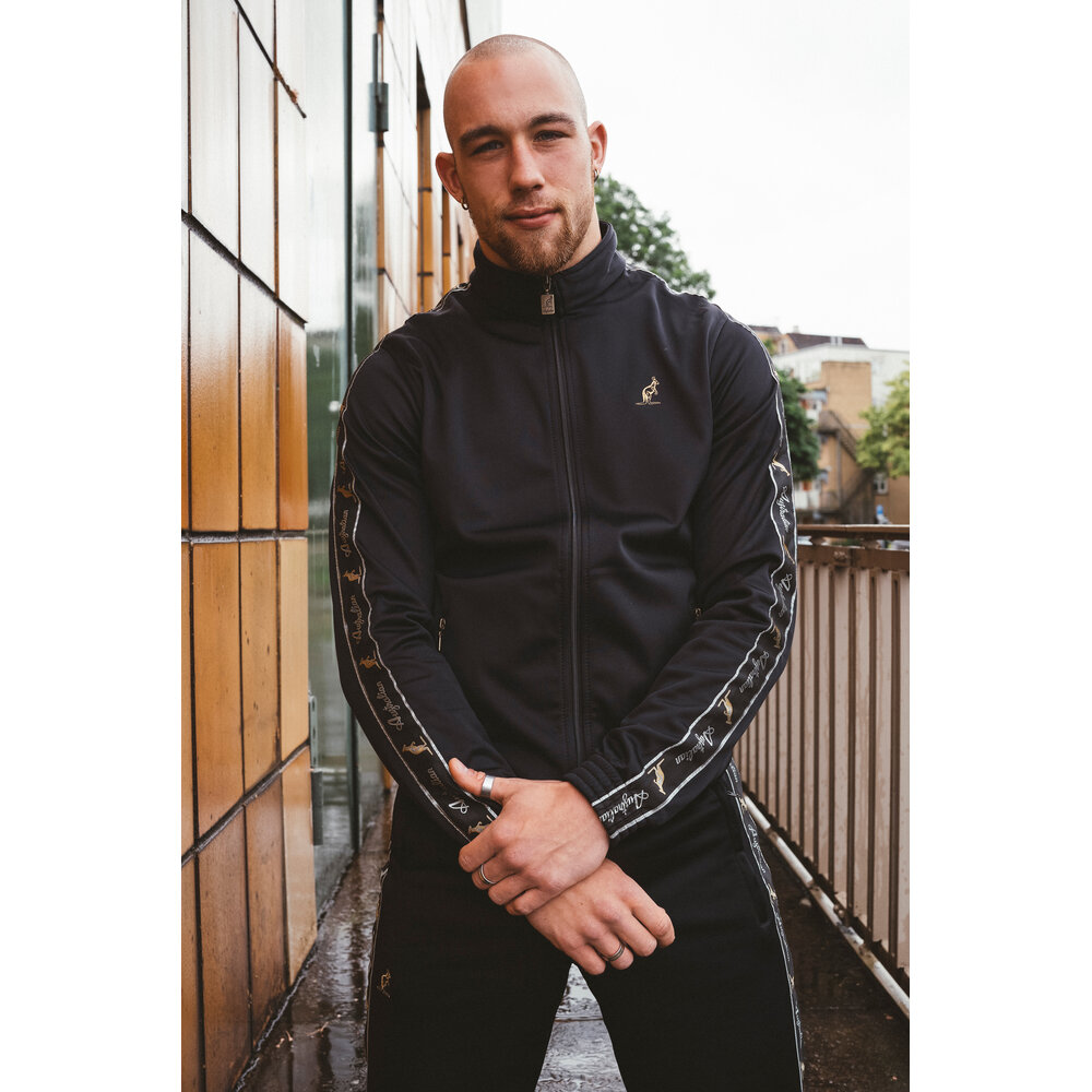 Australian Australian Slim Fit Big Logo Jacke mit Schwarzem Seitenstreifen 3.0 (Black)
