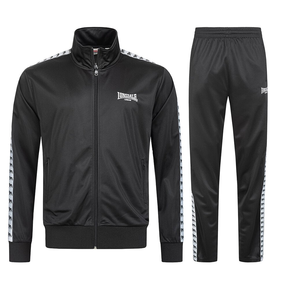 Lonsdale Lonsdale Trainingspak 'Wyberton' (Zwart) Lonsdale Lonsdale Trainingspak 'Wyberton' (Zwart)