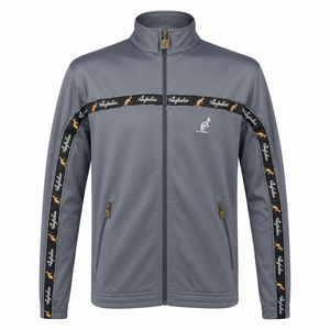 Australian Australian Track Jacket with tape (Antracite/Black) Australian Australian Track Jacket with tape (Antracite/Black)