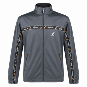 Australian Australian Trainingsjacke mit Streifen (Grey/Black) Australian Australian Trainingsjacke mit Streifen (Grey/Black)
