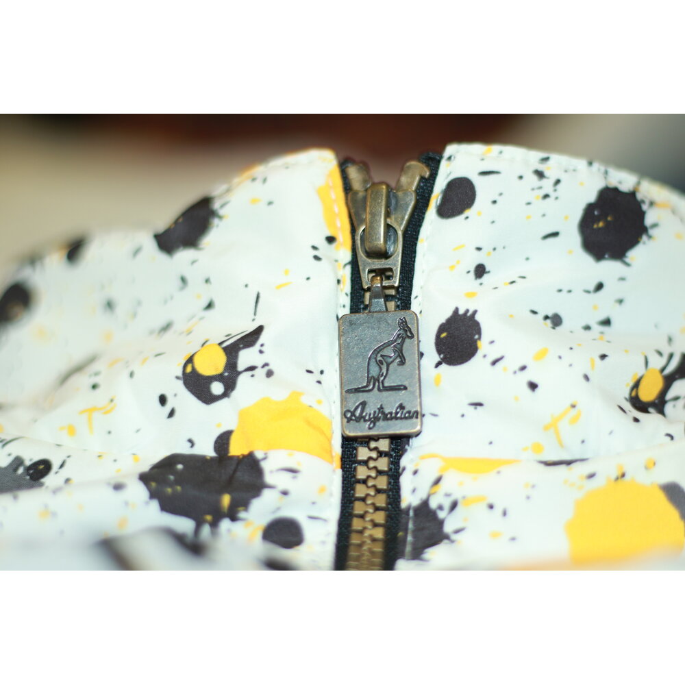 Australian Australian Storia Jacket 'Paint' White/Yellow/Black Australian Australian Storia Jacket 'Paint' White/Yellow/Black