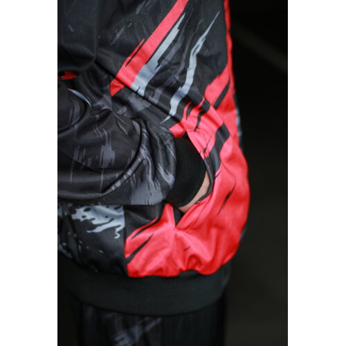 100% Hardcore 100% Hardcore x Gabberwear Trainingspak 'Massacre' Zwart/Rood
