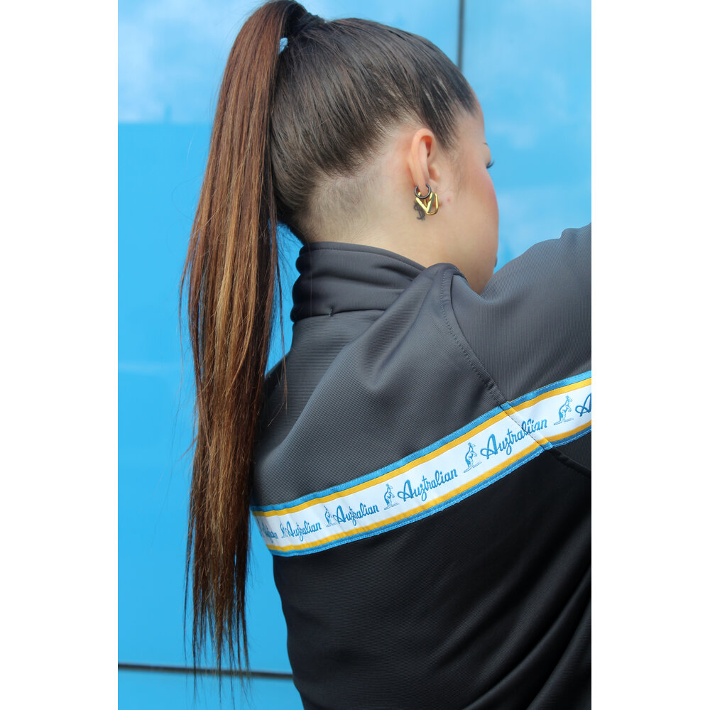 Australian Australian Duo Jacket met cyan bies 3.0 (Titanium Grey) - Verbeterde pasvorm Australian Australian Duo Jacket met cyan bies 3.0 (Titanium Grey) - Verbeterde pasvorm