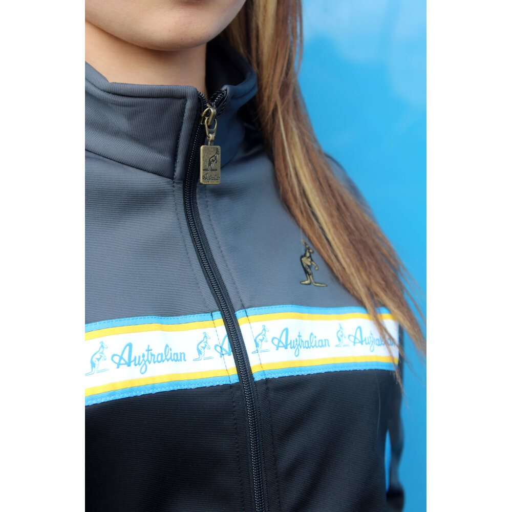 Australian Australian Duo Jacket met cyan bies 3.0 (Titanium Grey) - Verbeterde pasvorm Australian Australian Duo Jacket met cyan bies 3.0 (Titanium Grey) - Verbeterde pasvorm