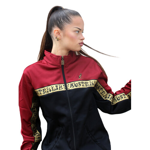 Australian Australian Acetate Tracksuit with Gold Taping 'Scratch' (Bordeaux) Australian Australian Acetate Tracksuit with Gold Taping 'Scratch' (Bordeaux)