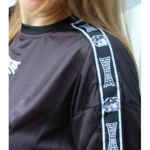 100% Hardcore 100% Hardcore Cropped Longsleeve Voetbalshirt 'Branded Rage' Zwart