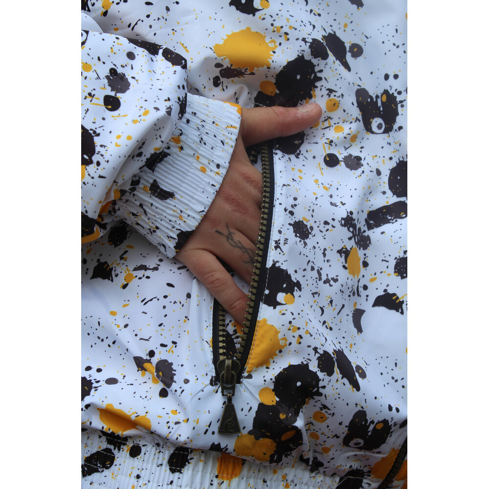 Australian Australian Storia Jacket 'Paint' Wit/Geel/Zwart Australian Australian Storia Jacket 'Paint' Wit/Geel/Zwart