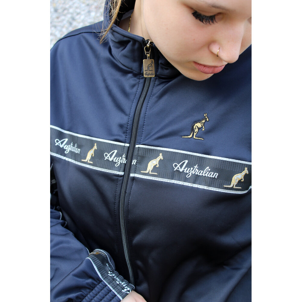 Australian Australian Duo Jacke mit Schwarzem Seitenstreifen 3.0 (Navy) - Neue verbesserte Passform Australian Australian Duo Jacke mit Schwarzem Seitenstreifen 3.0 (Navy) - Neue verbesserte Passform