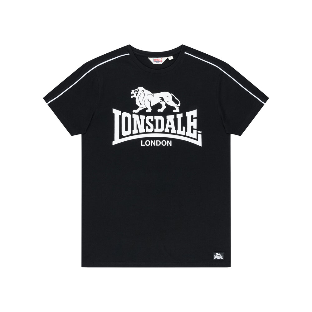 Lonsdale Londale T-shirt 'Ruislip' Zwart/Wit Lonsdale Londale T-shirt 'Ruislip' Zwart/Wit