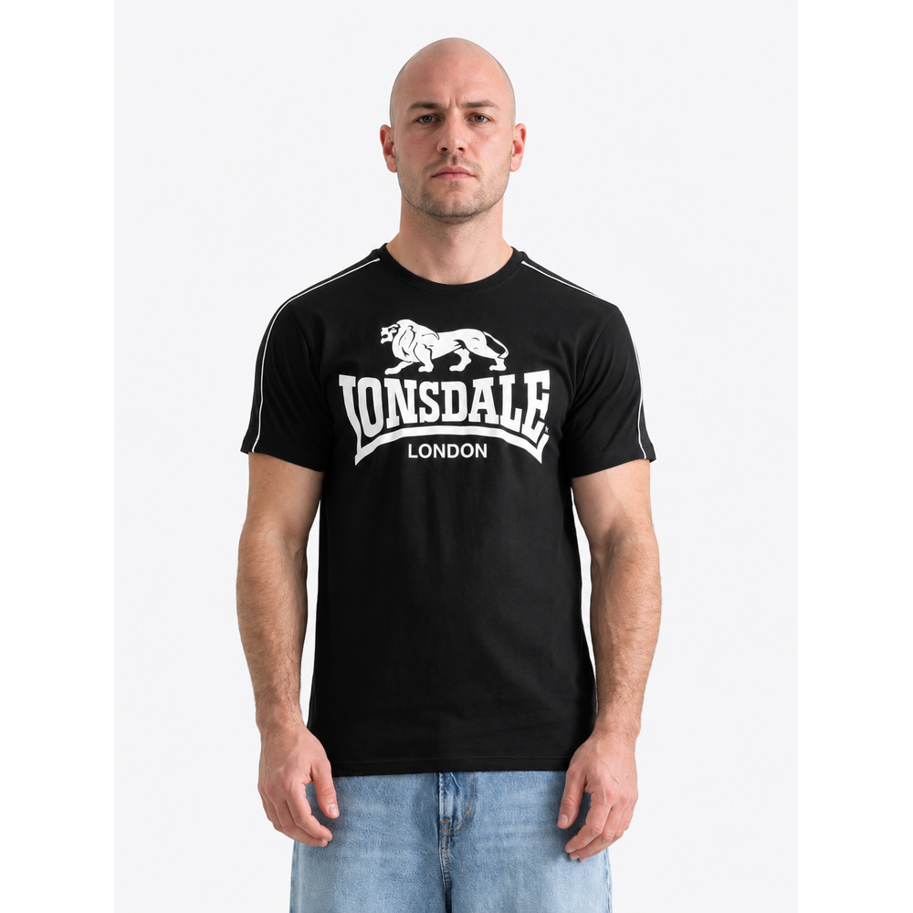 Lonsdale Londale T-shirt 'Ruislip' Zwart/Wit Lonsdale Londale T-shirt 'Ruislip' Zwart/Wit