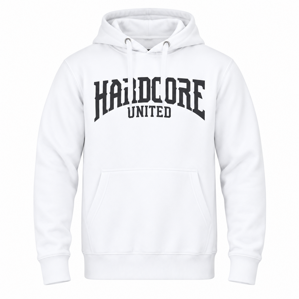 Hardcore United Hardcore United Hoodie 'Cory' White/Black