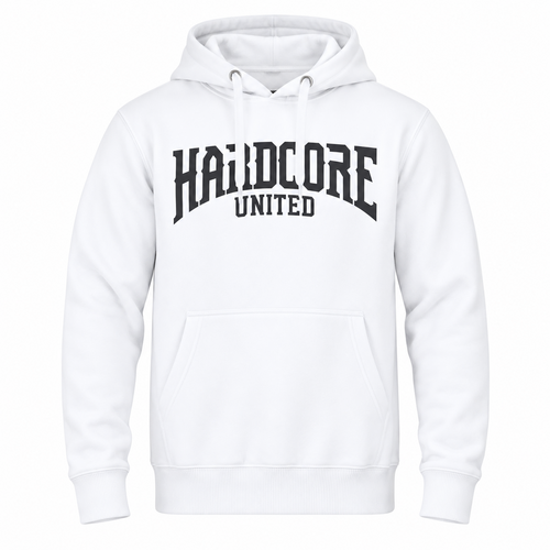 Hardcore United Hardcore United Hoodie 'Cory' White/Black