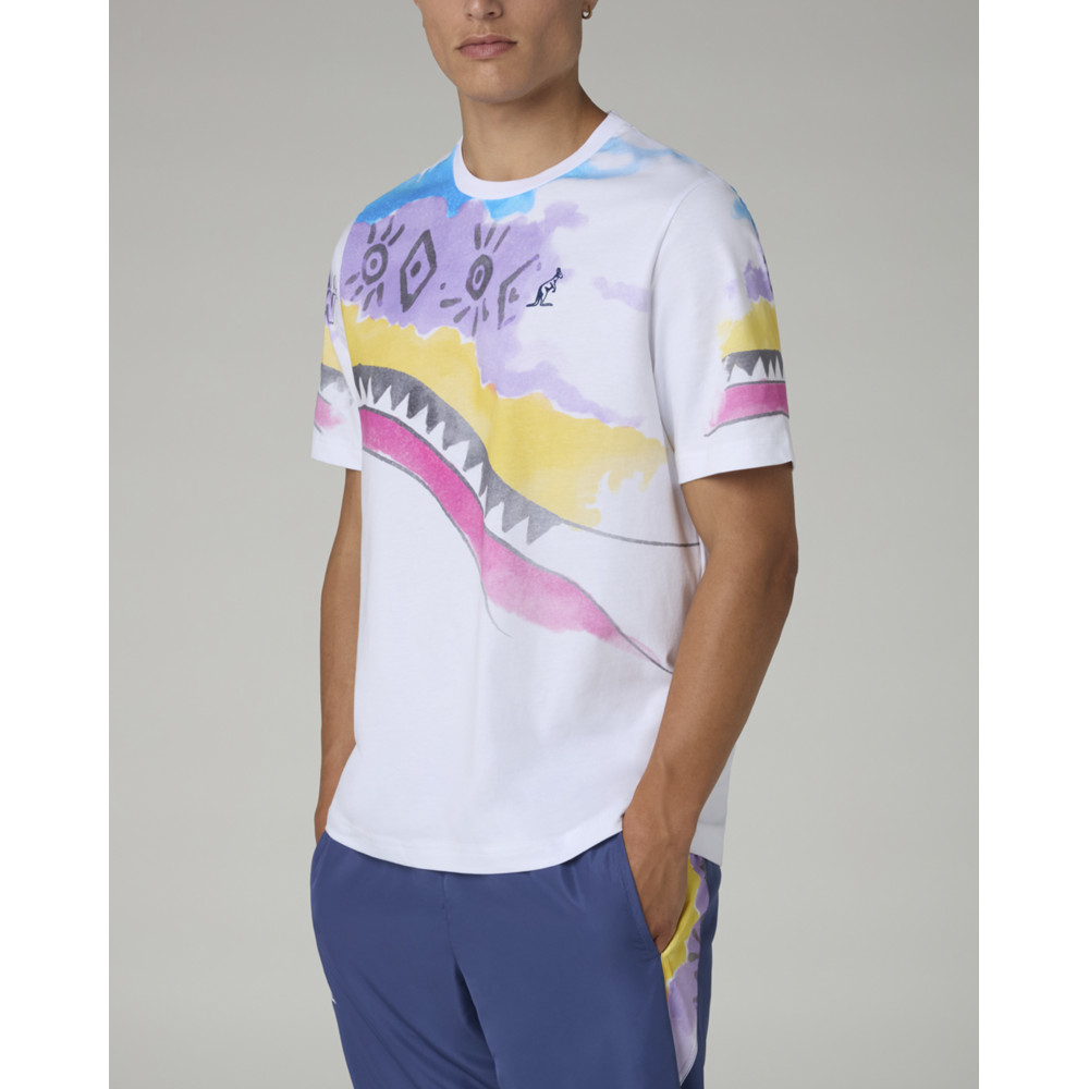 Australian Australian Print T-shirt 'Native' Weiß Australian Australian Print T-shirt 'Native' Weiß