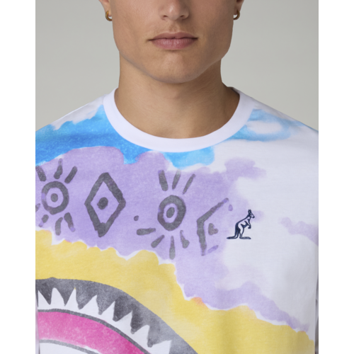 Australian Australian Print T-shirt 'Native' Weiß Australian Australian Print T-shirt 'Native' Weiß