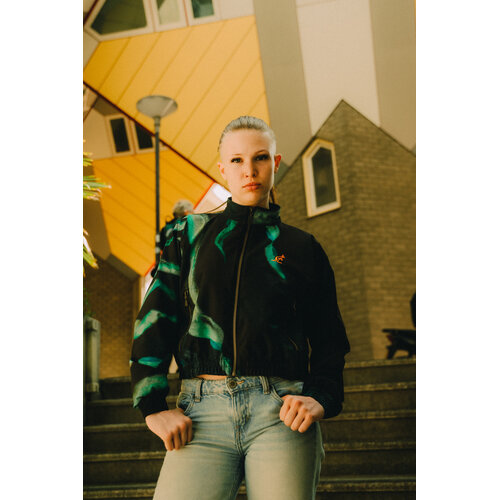 Australian Australian Women's Cropped Jacket 'Blanca' Black/Green