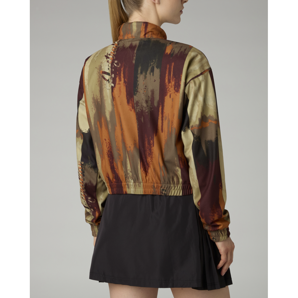 Australian Australian Women's Cropped Jacket 'Bujad' Cream/Brown Australian Australian Women's Cropped Jacket 'Bujad' Cream/Brown