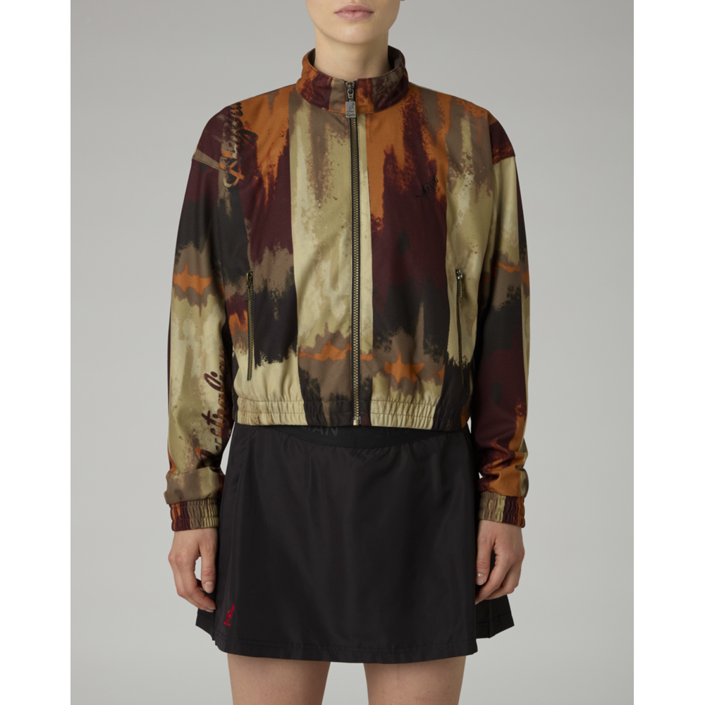 Australian Australian Women's Cropped Jacket 'Bujad' Cream/Brown Australian Australian Women's Cropped Jacket 'Bujad' Cream/Brown