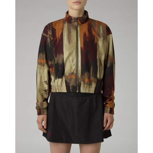 Australian Australian Women's Cropped Jacket 'Bujad' Cream/Brown Australian Australian Women's Cropped Jacket 'Bujad' Cream/Brown