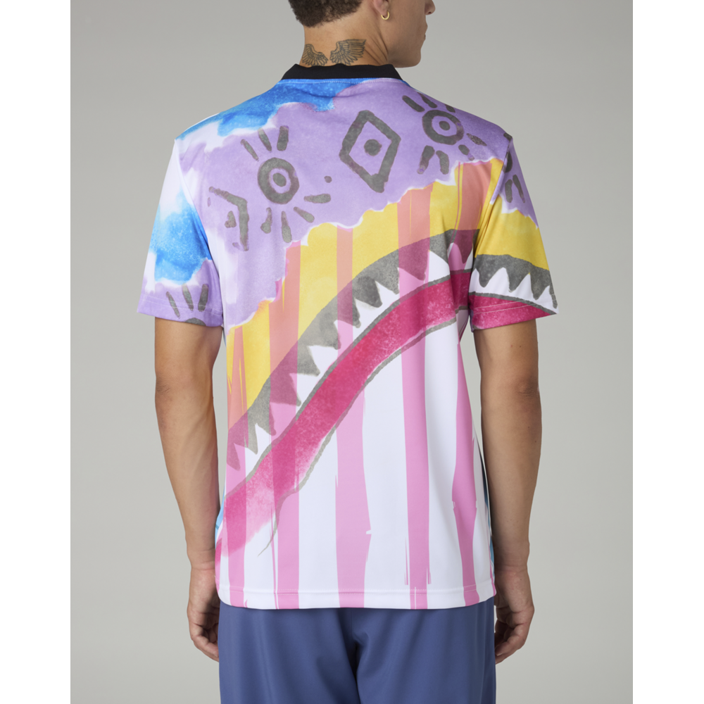 Australian Australian Soccer Jersey 'Native' White/Light blue