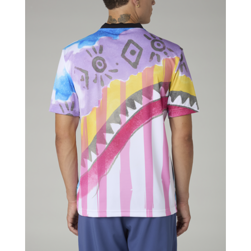 Australian Australian Soccer Jersey 'Native' White/Light blue