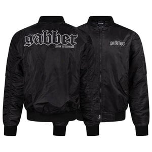 100% Hardcore 100% Hardcore Bomberjack "GABBER" Striped Zwart 100% Hardcore 100% Hardcore Bomberjack "GABBER" Striped Zwart