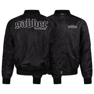 100% Hardcore 100% Hardcore Bomberjacke "GABBER" Striped Schwarz 100% Hardcore 100% Hardcore Bomberjacke "GABBER" Striped Schwarz