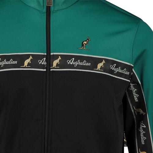Australian Australian Duo Jacket met zwarte bies (Everglade) Australian Australian Duo Jacket met zwarte bies (Everglade)