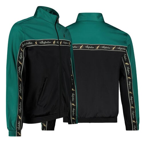 Australian Australian Duo Jacket met zwarte bies (Everglade) Australian Australian Duo Jacket met zwarte bies (Everglade)