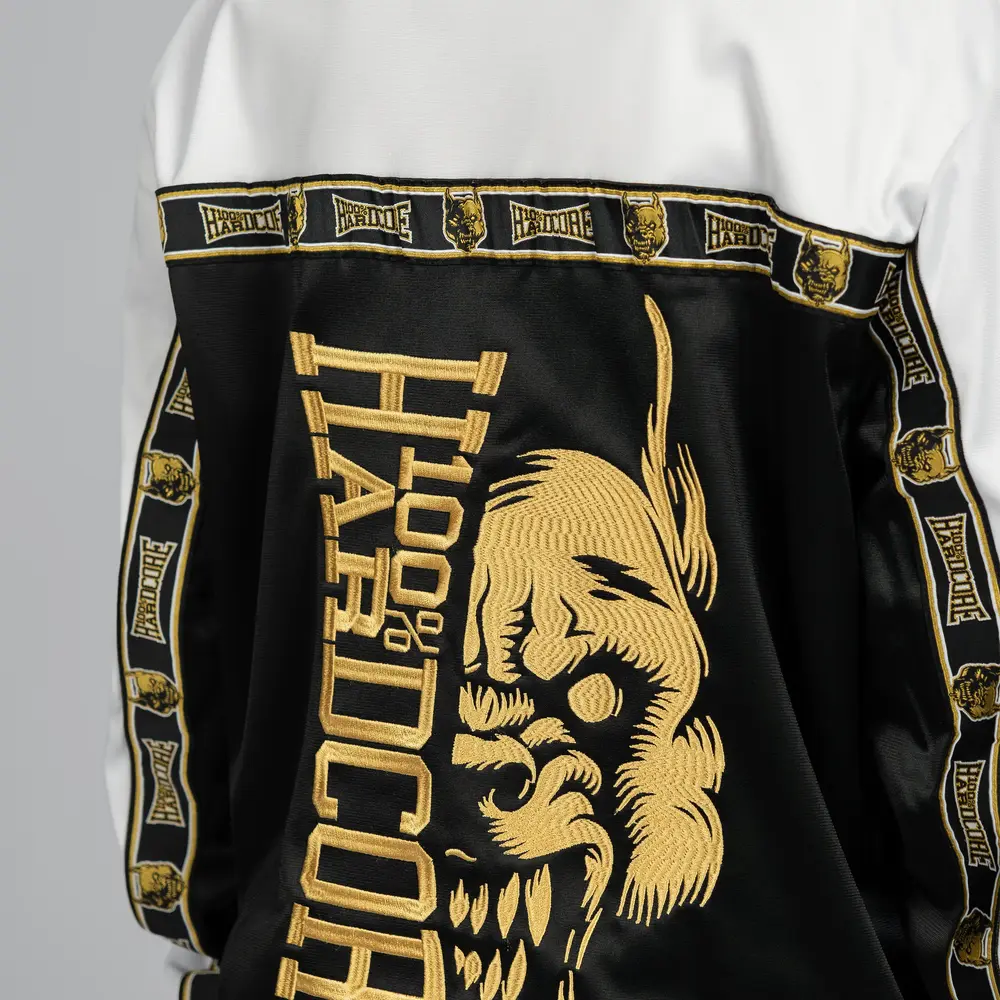 100% Hardcore 100% Hardcore Trainingsjasje Wit/Goud