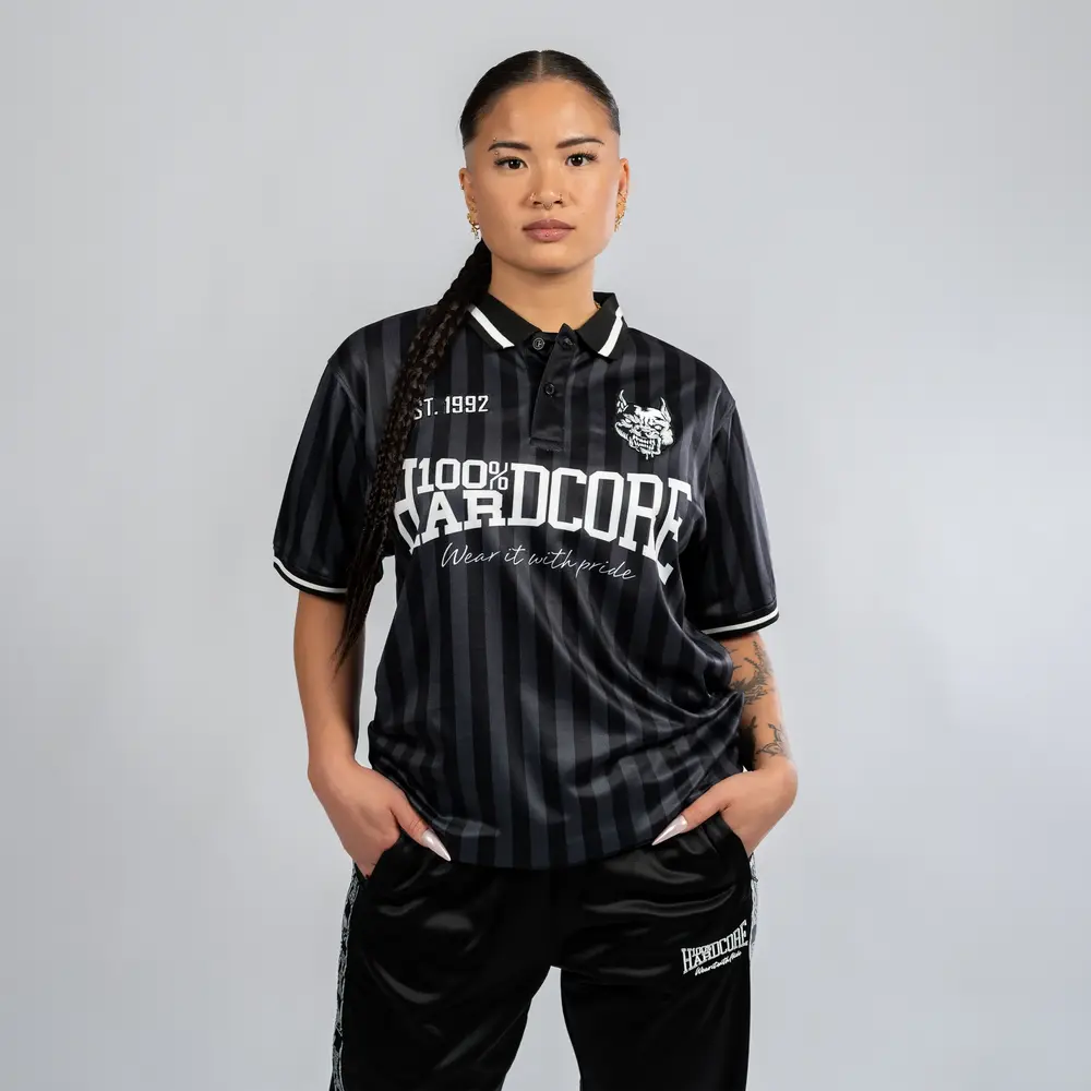 100% Hardcore 100% Hardcore Fußballtrikot 'Classic Striped' Schwarz 100% Hardcore 100% Hardcore Fußballtrikot 'Classic Striped' Schwarz
