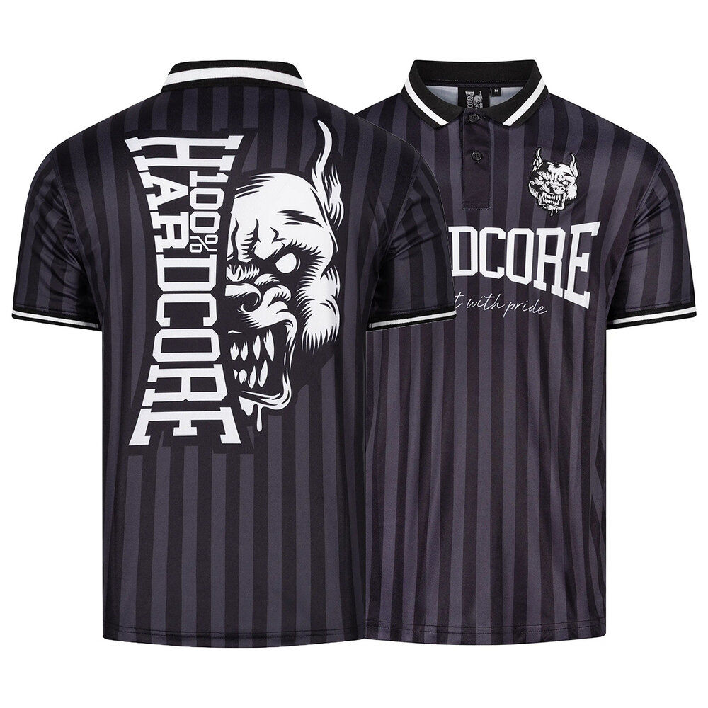 100% Hardcore 100% Hardcore Fußballtrikot 'Classic Striped' Schwarz 100% Hardcore 100% Hardcore Fußballtrikot 'Classic Striped' Schwarz