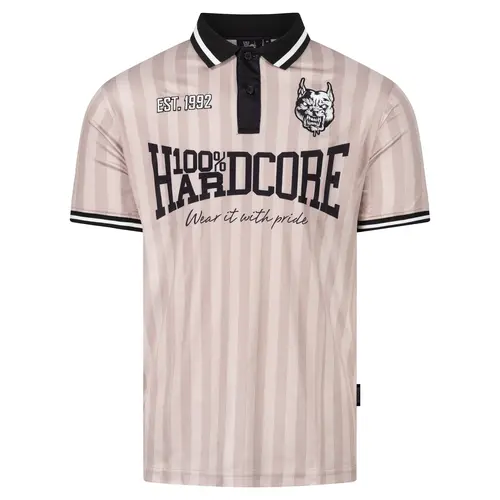 100% Hardcore 100% Hardcore Soccershirt 'Classic Striped' Sand